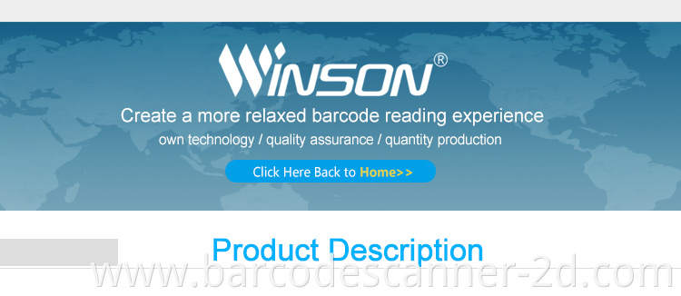 Winson WNC-6090g 1D Portable Barcode Scanner Wired CCD Barcode Reader